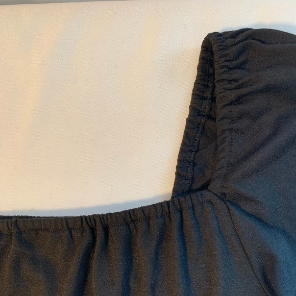 NWT size XXL Sunset & Sixth Black off the shoulder top - Picture 6 of 8